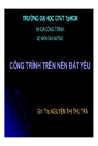 BÀI GIẢNG CÔNG TRÌNH TRÊN NỀN ĐẤT YẾU