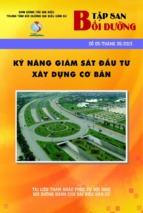 TẬP SAN BỒI DƯỠNG KỸ NĂNG GIÁM SÁT ĐẦU TƯ XÂY DỰNG CƠ BẢN