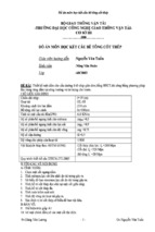 Tiểu luận thiết kế một dầm cho cầu dường ô tô nhịp giản đơn, bằng bê tông cốt thép, thi công bằng phương pháp đúc riêng từng dầm tại công trường và tải trọng cho trước