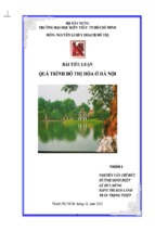 Tiểu luận bài quá trình đô thị hóa ở hà nội