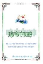 Dự án đầu tư xây dựng khu chung cư cao cấp phú thuận