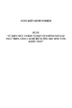 Sáng kiến kinh nghiệm skkn từ kiến thức cơ bản về diện tích hình tam giác phát triển, nâng cao để bồi dưỡng học sinh năng khiếu toán