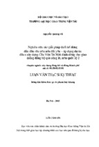 Luận văn thạc sĩ cầu đường Nghiên cứu các giải pháp thiết kế đường dẫn đầu cầu trên nền đất yếu áp dụng dự án đầu tư xây dựng Cầu Việt Trì Mới dành riêng cho giao thông đường bộ qua sông Lô, trên quốc lộ 2