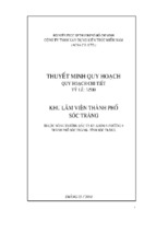 Tiểu luận qui hoạch khu lâm viên tp sóc trăng