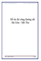 Khóa luận thi công đường sắt sài gòn   mỹ tho