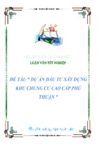 Luận văn dự án đầu tư xây dựng khu chung cư cao cấp phú thuận