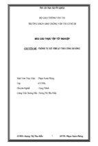 Tiểu luận chuyền đề trình tự kỹ thuật thi công đường