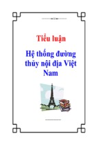 Tiểu luận hệ thống đường thủy nội địa việt nam