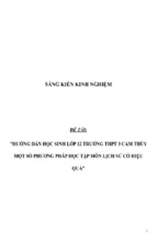 Sáng kiến kinh nghiêm  hướng dẫn học sinh lớp 12 trường thpt 3 cẩm thủy một số phương pháp học tập môn lịch sử có hiệu quả