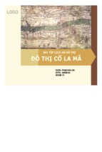 Bài tập lịch sử đô thị đô thị cổ la mã