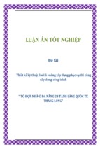 Tiểu luận thiết kế kỹ thuật lưới ô vuông xây dựng phục vụ thi công xây dựng công trình “ tổ hợp nhà ở đa năng 28 tầng làng quốc tế thăng long”