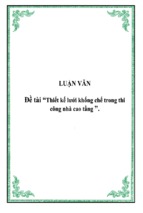Luận văn thiết kế lưới khống chế trong thi công nhà cao tầng