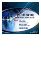 Lịch sử đô thị (lý luận về thành phố theo đơn vị ở)