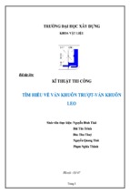 Tiểu luận tìm hiểu về ván khuôn trượt ván khuôn leo
