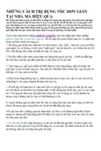 Những cách trị rụng tóc đơn giản tại nhà mà hiệu quả