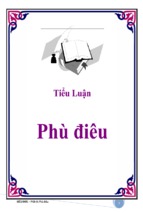 Tiểu luận đề tài  phù điêu
