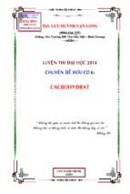 Chuyên đề 4 hóa học hữu cơ chuyên đề cacbohiđrat