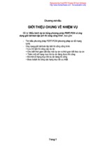 Khóa luận điều hành dự án bằng phương pháp pert pcm và ứng dụng giải bài toán lập lịch thi công công trình