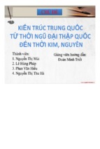 Kiến trúc trung quốc từ thời ngũ đại thập quốc đến thời kim, nguyên