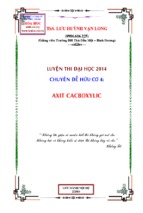 Chuyên đề 3 hóa học hữu cơ chuyên đề axit cacboxilic