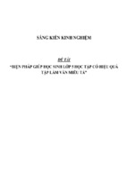 Sáng kiến kinh nghiệm biện pháp giúp học sinh lớp 5 học tập có hiệu qtập làm văn miêu tả