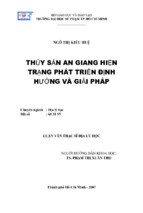 Thủy sản an giang hiện trạng phát triển định hướng và giải pháp