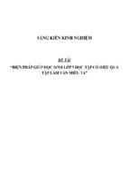 Sáng kiến kinh nghiệm biện pháp giúp học sinh lớp 5 học tập có hiệu quả tập làm văn miêu tả