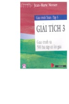 GIÁO TRÌNH TOÁN TẬP 3 GIẢI TÍCH 3