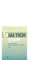 GIÁO TRÌNH LÝ THUYẾT VÀ BÀI TẬP GIẢI TÍCH CÓ HƯỚNG DẪN TẬP 1