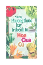 Những phương thuốc hay trị bệnh từ hoa quả củ