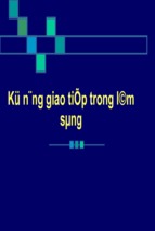 Ky nang giao tiep lam sang