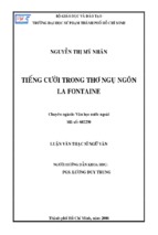 Tiếng cười trong thơ ngụ ngôn la fontaine