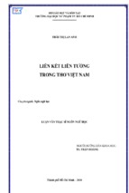 Luận văn thạc sĩ ngôn ngữ học liên kết liên tưởng trong thơ việt nam