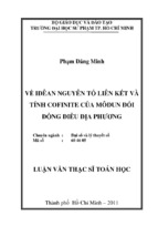 Về iđêan nguyên tố liên kết và tính confinite của môđun đối đồng điệu địa phương