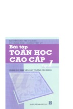 BÀI TẬP TOÁN HỌC CAO CẤP TẬP 1