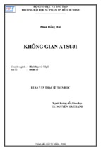 Luận văn thạc sĩ toán học không gian atsuji