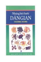 Những bài thuốc dân gian thường dùng