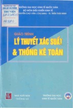 giáo trình lý thuyết xác suất và thống kê toán