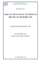 Nhân vật trung tâm từ tác phẩm văn học đến tác phẩm điện ảnh