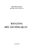 Bài giảng siêu âm-Bệnh viện Bạch Mai