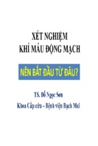 Xét nghiệm khí máu động mạch   nên bắt đầu từ đâu