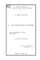 Luận văn thạc sĩ toán học đường cong elliptic dạng hesse