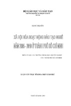 Xã hội hóa hoạt động đào tạo nghề năm 2005   2010 ở thành phố hồ chí minh