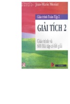 GIÁO TRINH TOÁN TẬP 2 GIẢI TÍCH 2