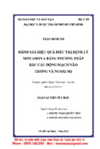 đánh giá hiệu quả điều trị bệnh lý moyamoya bằng phương pháp bắc cầu động mạch não trong và ngoài sọ