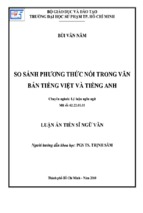 So sánh phương thích nối trong văn bản tiếng việt và tiếng anh