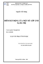 điểm bất động của một số lớp ánh xạ đa trị