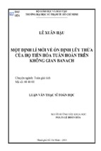 Một định lí mới về ổn định lũy thừa của họ tiến hóa tuần hoàn trên không gian banach