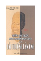 Những Bài Thuốc Kinh Nghiệm Đơn Giản Của Hải Thượng Lãn Ông -Tập 1 