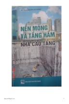 NỀN MÓNG VÀ TẦNG HẦM NHÀ CAO TẦNG